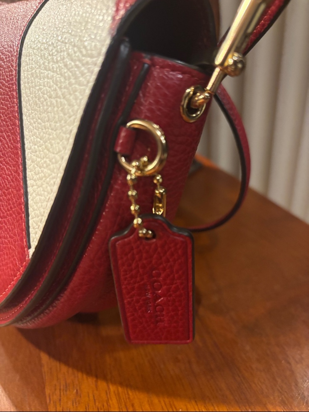 Coach Saddle Bag with Diagonal Stripe C1429 EUC - Picture 3 of 7